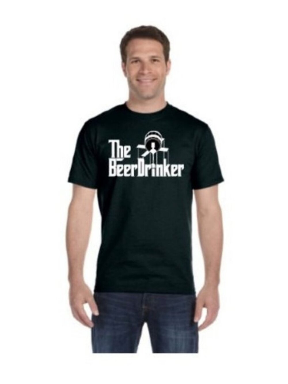 The Beer Drinker Black T-Shirt, Various Sizes
